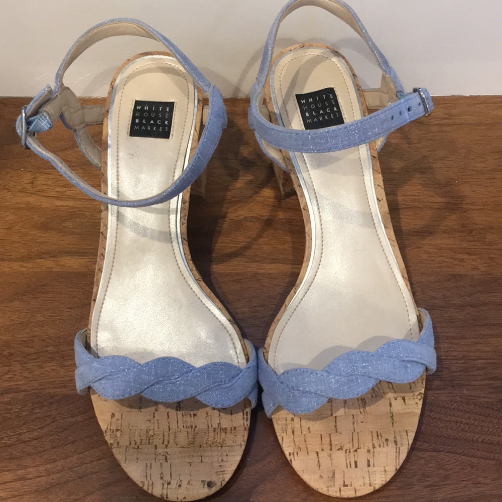 White House Black Market cork Sandal